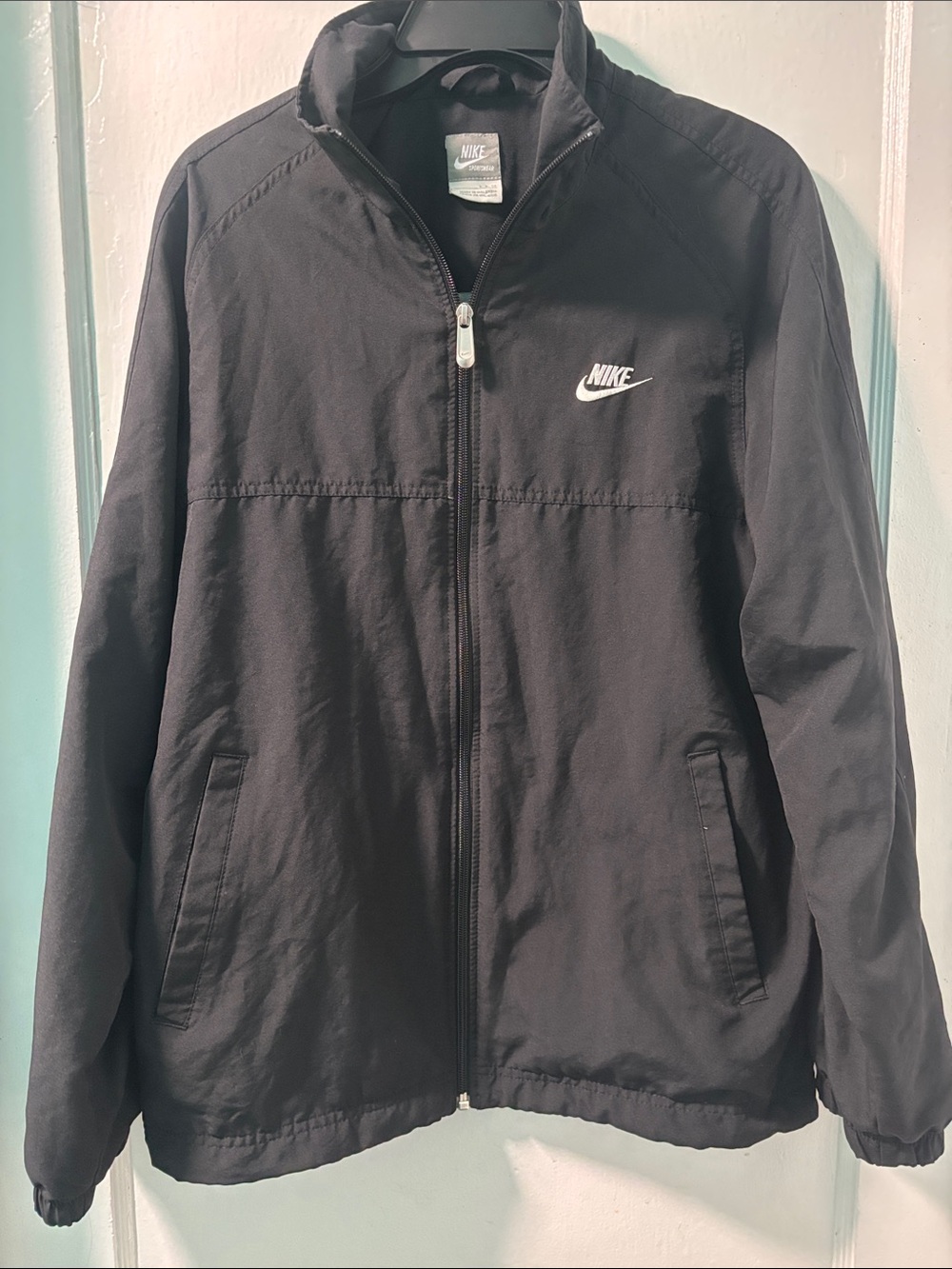 Nike Black Full-Zip Windbreaker Jacket